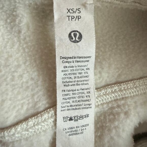 Lululemon Scuba Oversized 1/2 Zip Hoodie Ultra Grey Size XS/S - Picture 11 of 11